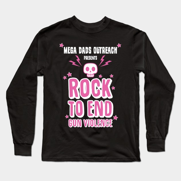 Rock to End Gun Violence Long Sleeve T-Shirt by adamleonhardt